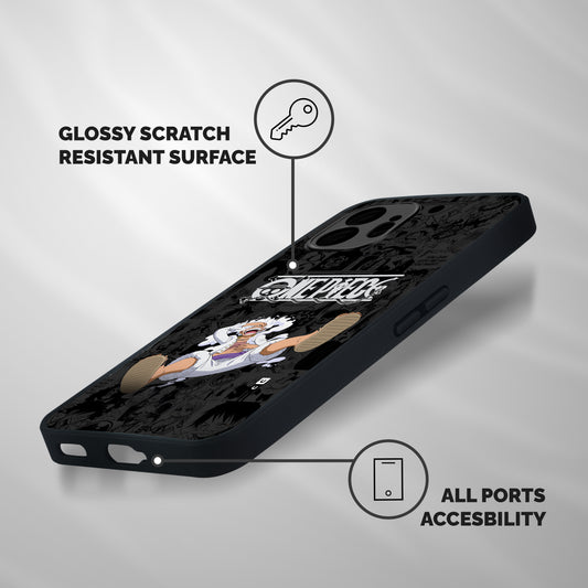 One Piece Manga Laughing Shockproof Hybrid Protection (Metal + TPU) Back Case Cover