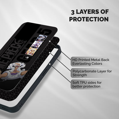 One Piece Monkey D LUffy Gear 5 Shockproof Hybrid Protection (Metal + TPU) Back Case Cover