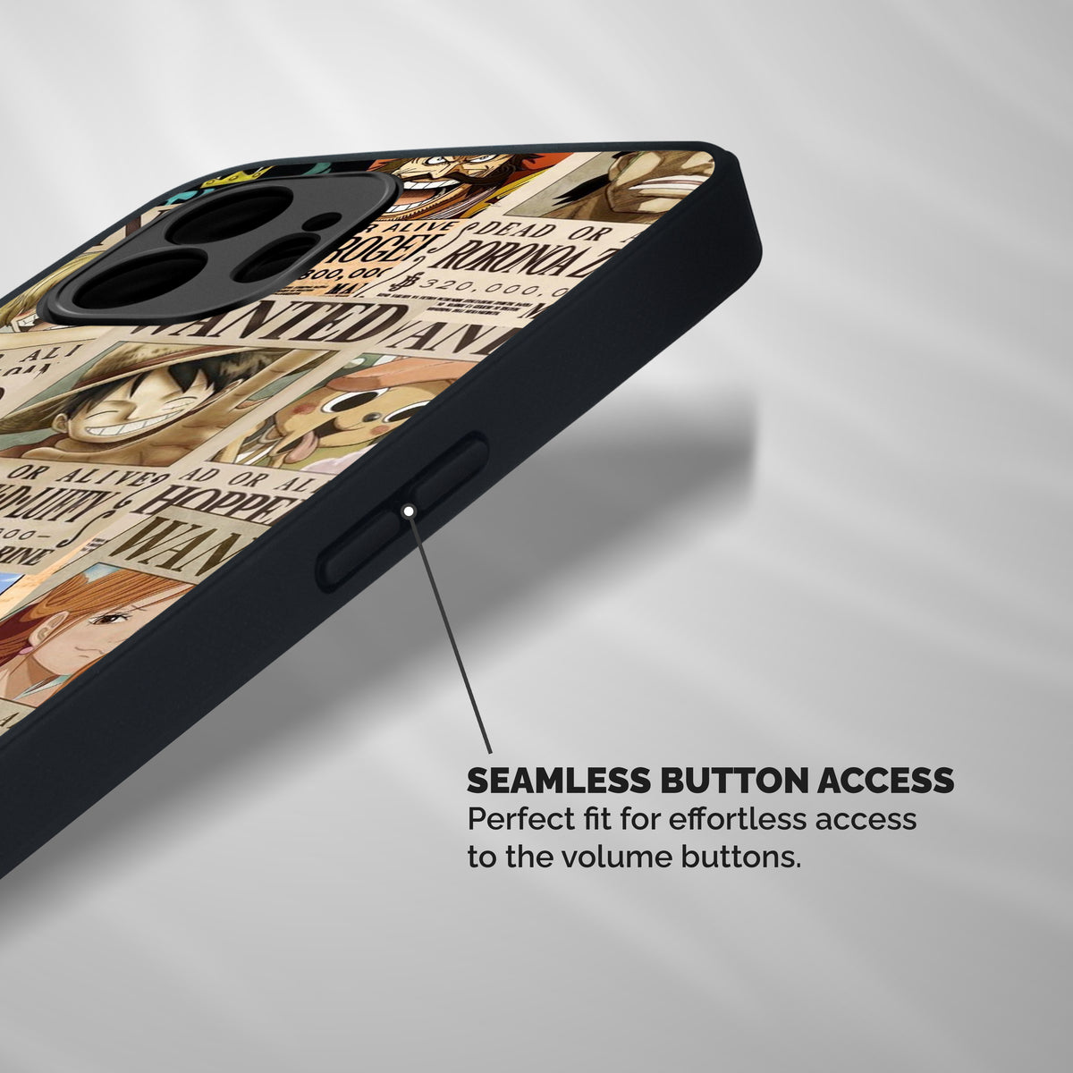 One Piece Most Wanted Shockproof Hybrid Protection (Metal + TPU) Back Case Cover