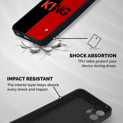Only King Shockproof Hybrid Protection (Metal + TPU) Back Case Cover