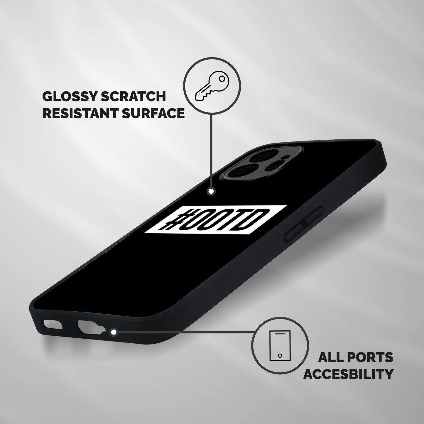 OOTD Shockproof Hybrid Protection (Metal + TPU) Back Case Cover