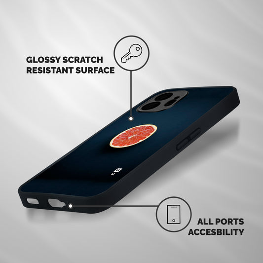 Orange Design Shockproof Hybrid Protection (Metal + TPU) Back Case Cover