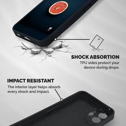 Orange Design Shockproof Hybrid Protection (Metal + TPU) Back Case Cover