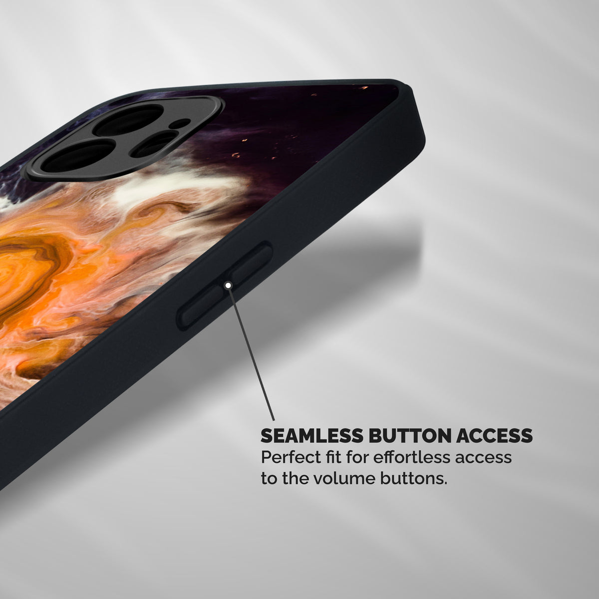 Orange Fusion Shockproof Hybrid Protection (Metal + TPU) Back Case Cover