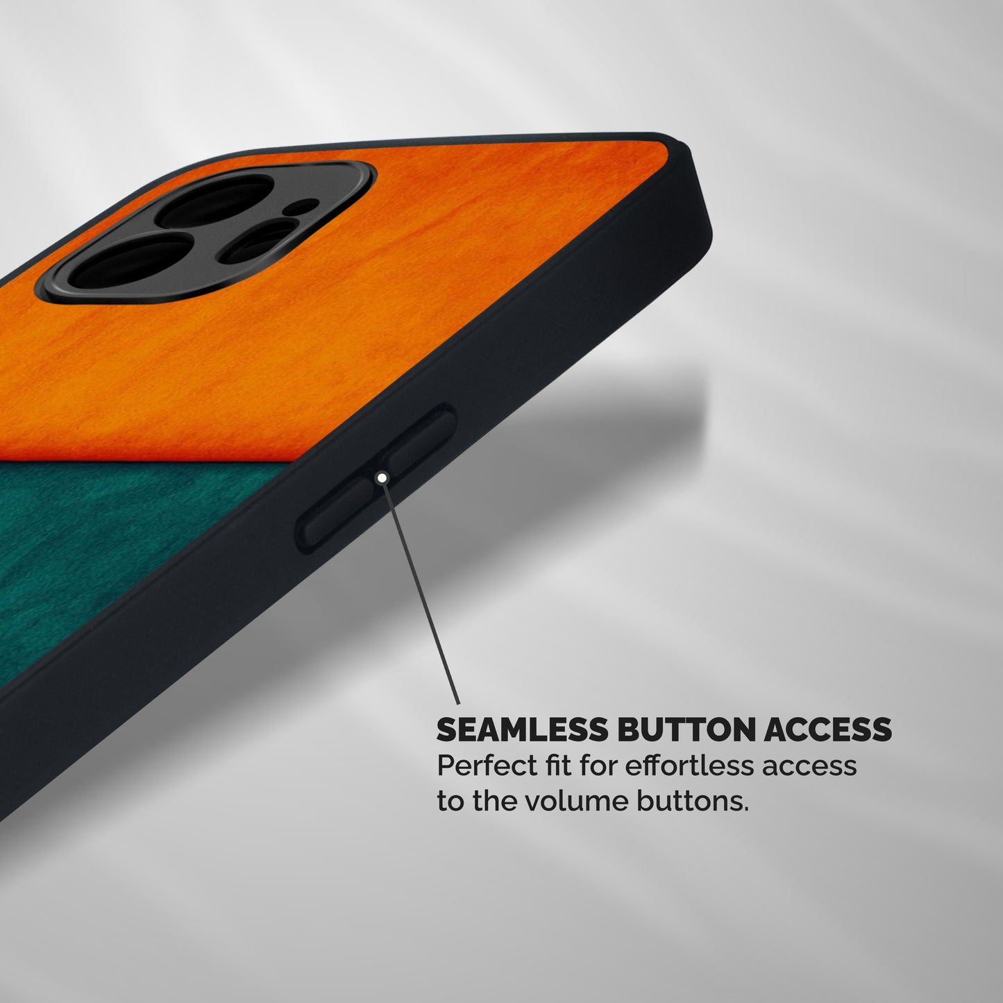 Orange Green Shade Shockproof Hybrid Protection (Metal + TPU) Back Case Cover