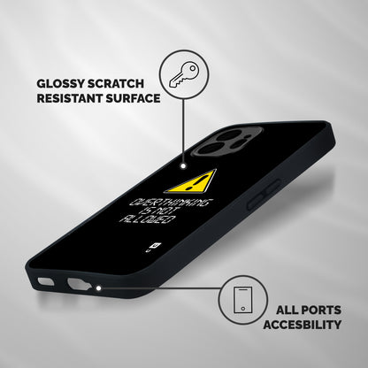 Over Thinking Shockproof Hybrid Protection (Metal + TPU) Back Case Cover