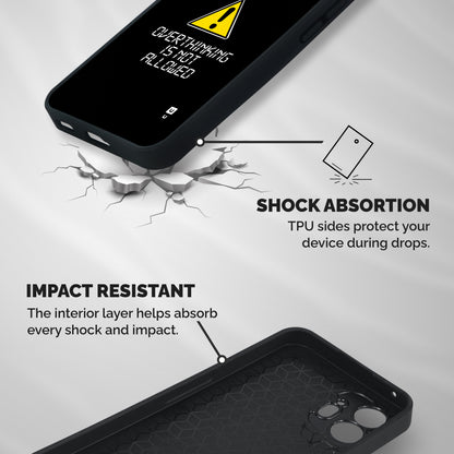 Over Thinking Shockproof Hybrid Protection (Metal + TPU) Back Case Cover