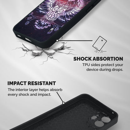 Owl Quirk Swag Shockproof Hybrid Protection (Metal + TPU) Back Case Cover