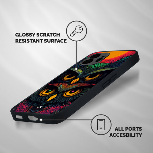 Owl Soul Art Illustration Shockproof Hybrid Protection (Metal + TPU) Back Case Cover