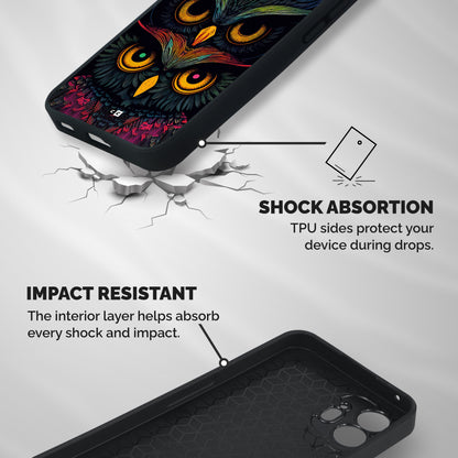 Owl Soul Art Illustration Shockproof Hybrid Protection (Metal + TPU) Back Case Cover