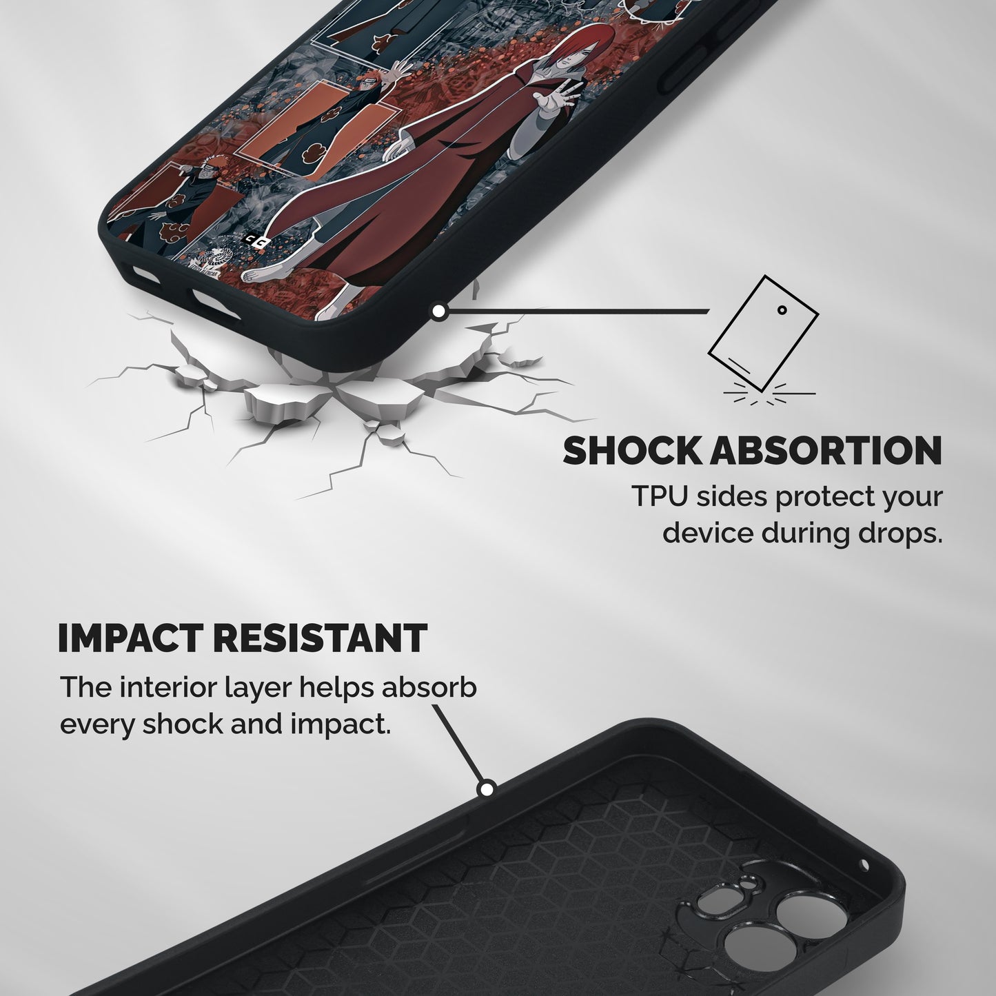 Pain Group Shockproof Hybrid Protection (Metal + TPU) Back Case Cover