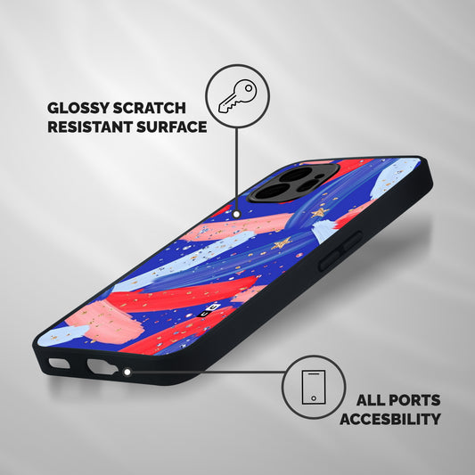 Paint Stars Shockproof Hybrid Protection (Metal + TPU) Back Case Cover