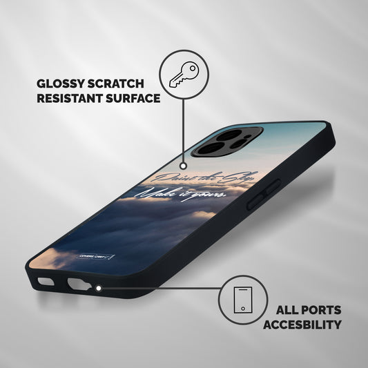 Paint the Sky Shockproof Hybrid Protection (Metal + TPU) Back Case Cover