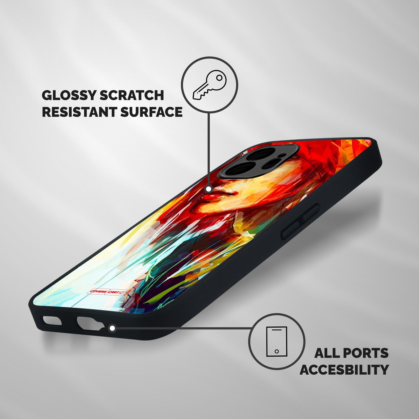 Painted Girl Shockproof Hybrid Protection (Metal + TPU) Back Case Cover