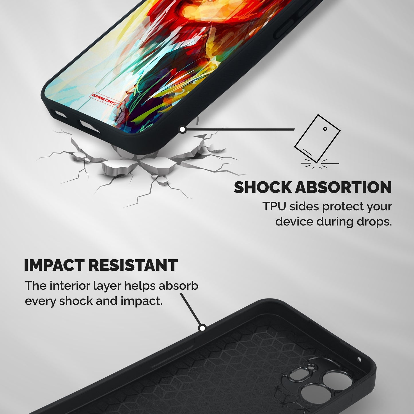 Painted Girl Shockproof Hybrid Protection (Metal + TPU) Back Case Cover
