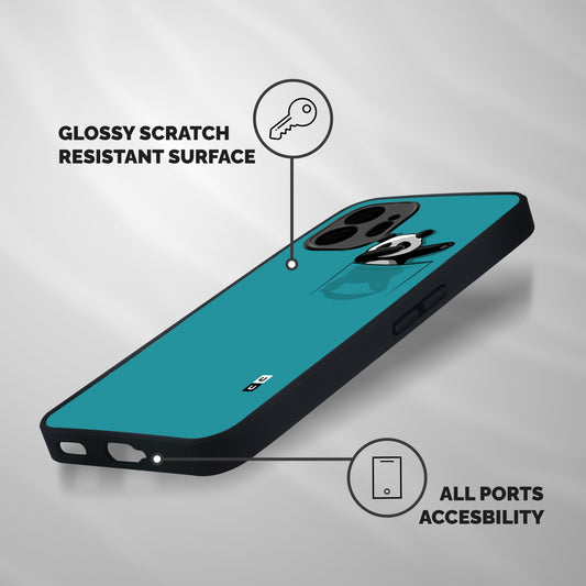 Panda Dabbing Away Shockproof Hybrid Protection (Metal + TPU) Back Case Cover
