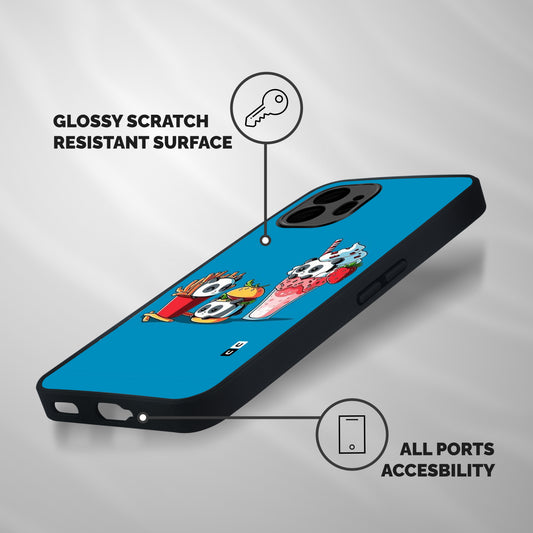 Panda Lazy Shockproof Hybrid Protection (Metal + TPU) Back Case Cover
