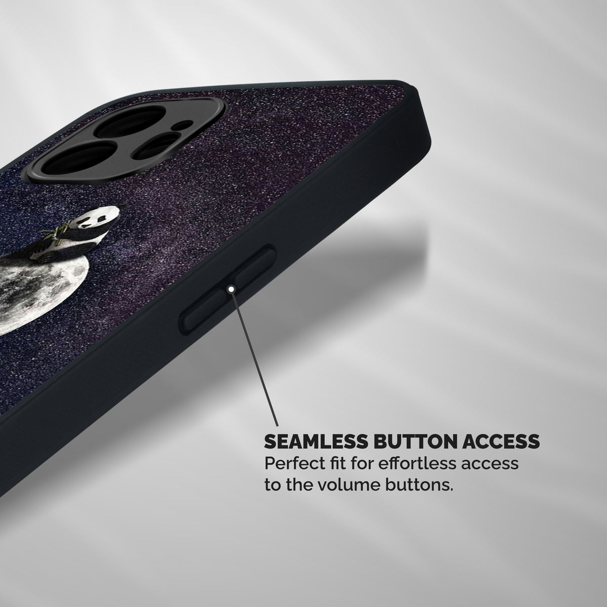 Panda Space Shockproof Hybrid Protection (Metal + TPU) Back Case Cover