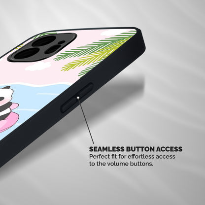 Panda Swim Shockproof Hybrid Protection (Metal + TPU) Back Case Cover