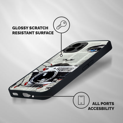 Paper Face Beauty Shockproof Hybrid Protection (Metal + TPU) Back Case Cover
