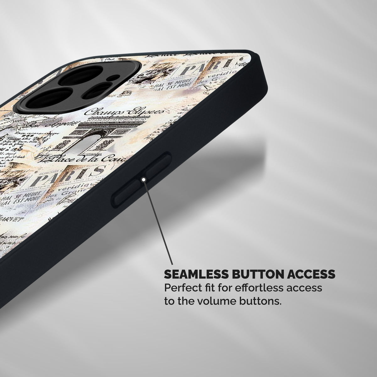 Paris Paper Shockproof Hybrid Protection (Metal + TPU) Back Case Cover