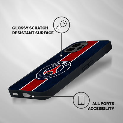Paris Saint Germain Football Club Shockproof Hybrid Protection (Metal + TPU) Back Case Cover