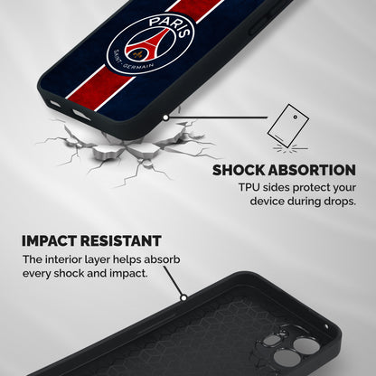 Paris Saint Germain Football Club Shockproof Hybrid Protection (Metal + TPU) Back Case Cover