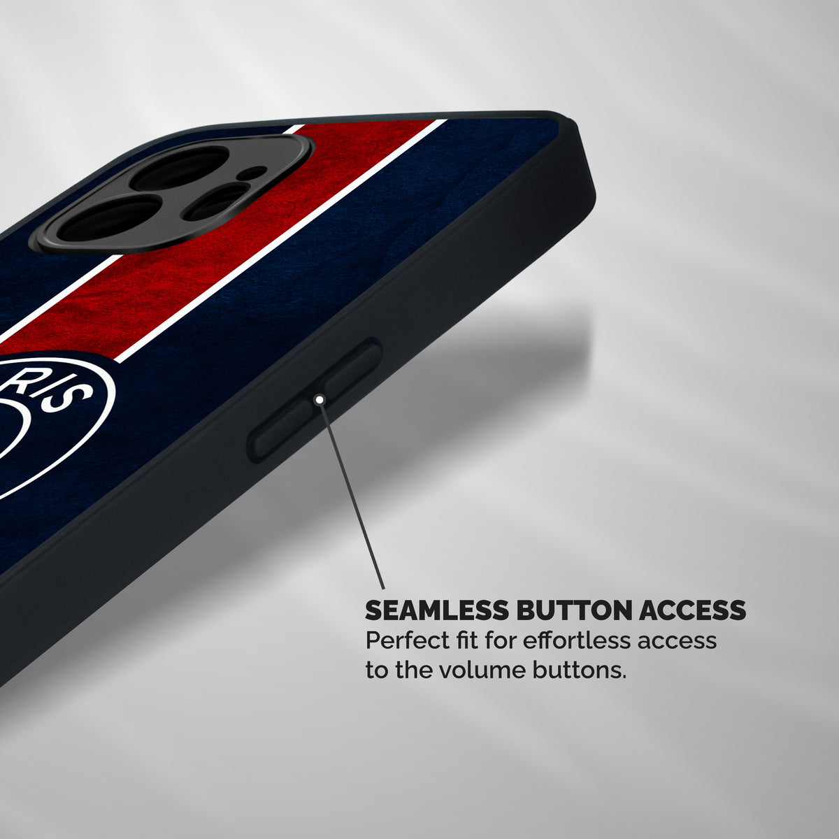 Paris Saint Germain Football Club Shockproof Hybrid Protection (Metal + TPU) Back Case Cover