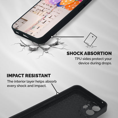 Party Balloons Shockproof Hybrid Protection (Metal + TPU) Back Case Cover