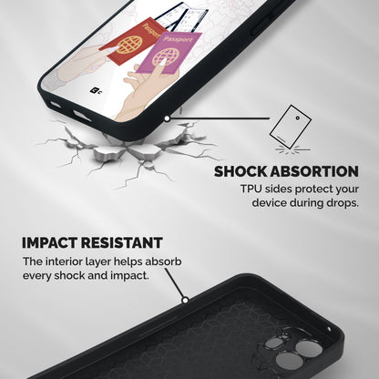 Passport Drive Shockproof Hybrid Protection (Metal + TPU) Back Case Cover