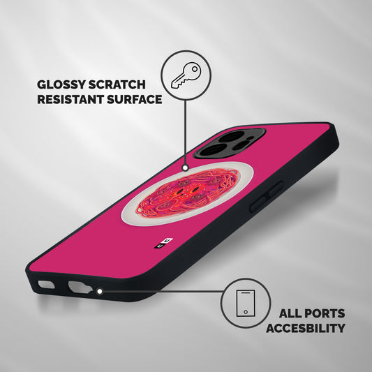Pasta Cute Shockproof Hybrid Protection (Metal + TPU) Back Case Cover