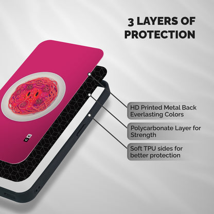 Pasta Cute Shockproof Hybrid Protection (Metal + TPU) Back Case Cover