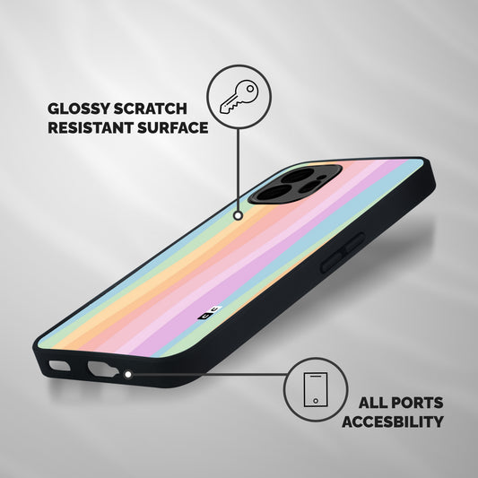 Pastel Curves Shockproof Hybrid Protection (Metal + TPU) Back Case Cover