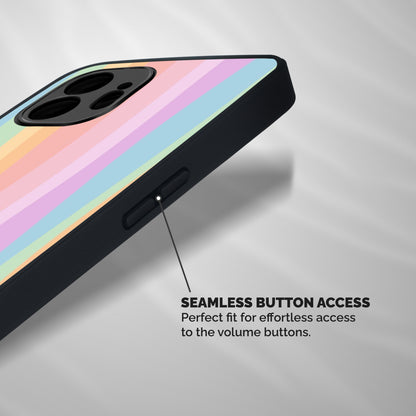 Pastel Curves Shockproof Hybrid Protection (Metal + TPU) Back Case Cover