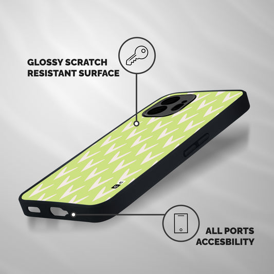 Pastel Green Grass Shockproof Hybrid Protection (Metal + TPU) Back Case Cover