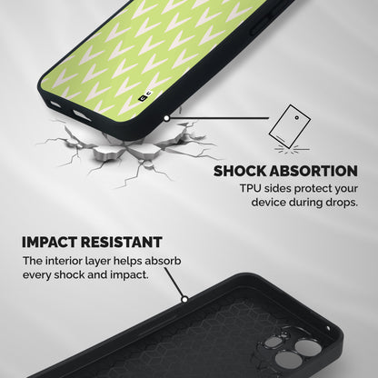 Pastel Green Grass Shockproof Hybrid Protection (Metal + TPU) Back Case Cover