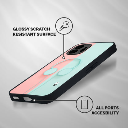 Pastel Headphones Shockproof Hybrid Protection (Metal + TPU) Back Case Cover