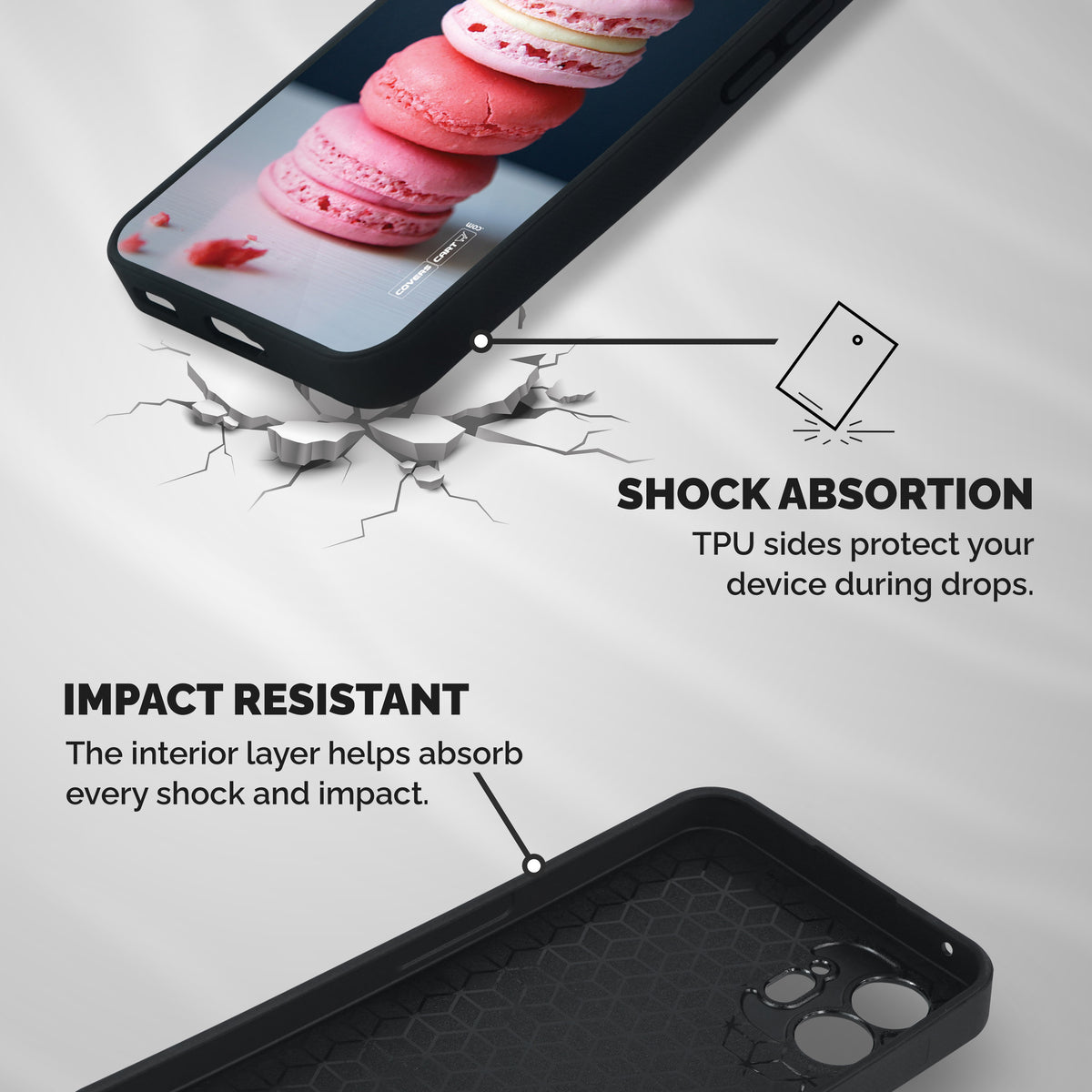 Pastel Macroons Shockproof Hybrid Protection (Metal + TPU) Back Case Cover