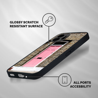 Pastel Pink Door Shockproof Hybrid Protection (Metal + TPU) Back Case Cover