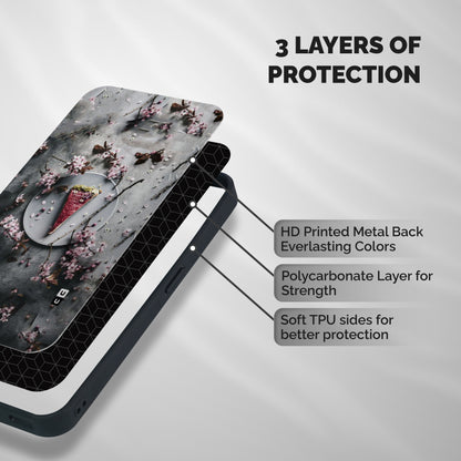 Pastry Florals Shockproof Hybrid Protection (Metal + TPU) Back Case Cover