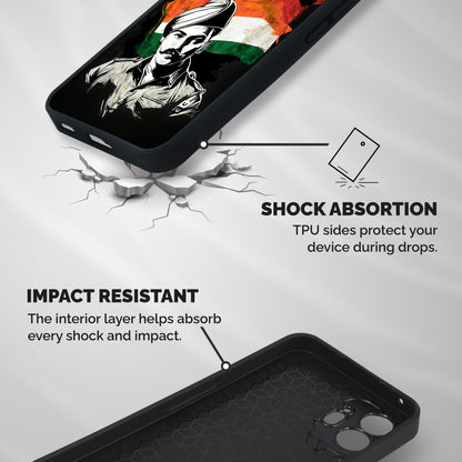 Patriotic Indian Shockproof Hybrid Protection (Metal + TPU) Back Case Cover