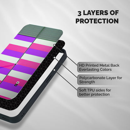 Patterns City Shockproof Hybrid Protection (Metal + TPU) Back Case Cover