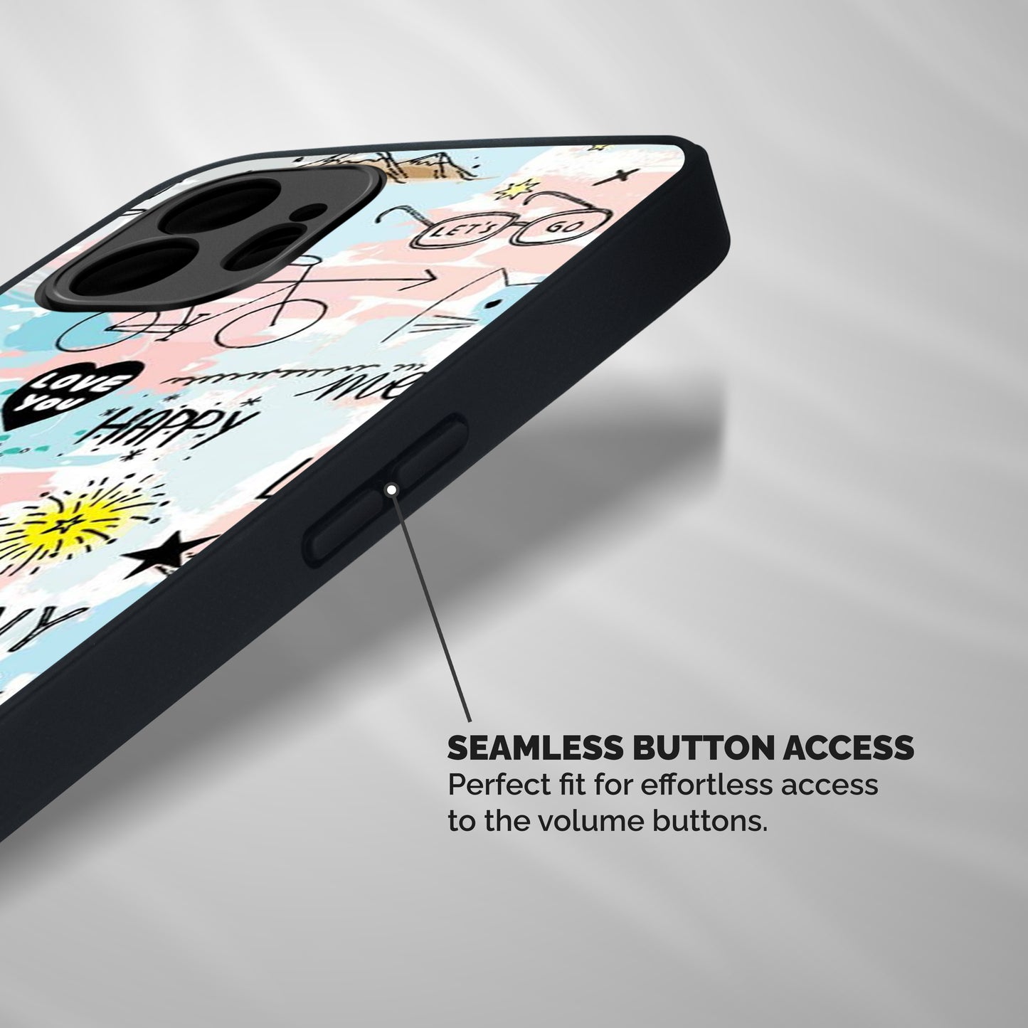 Peace And Funny Shockproof Hybrid Protection (Metal + TPU) Back Case Cover
