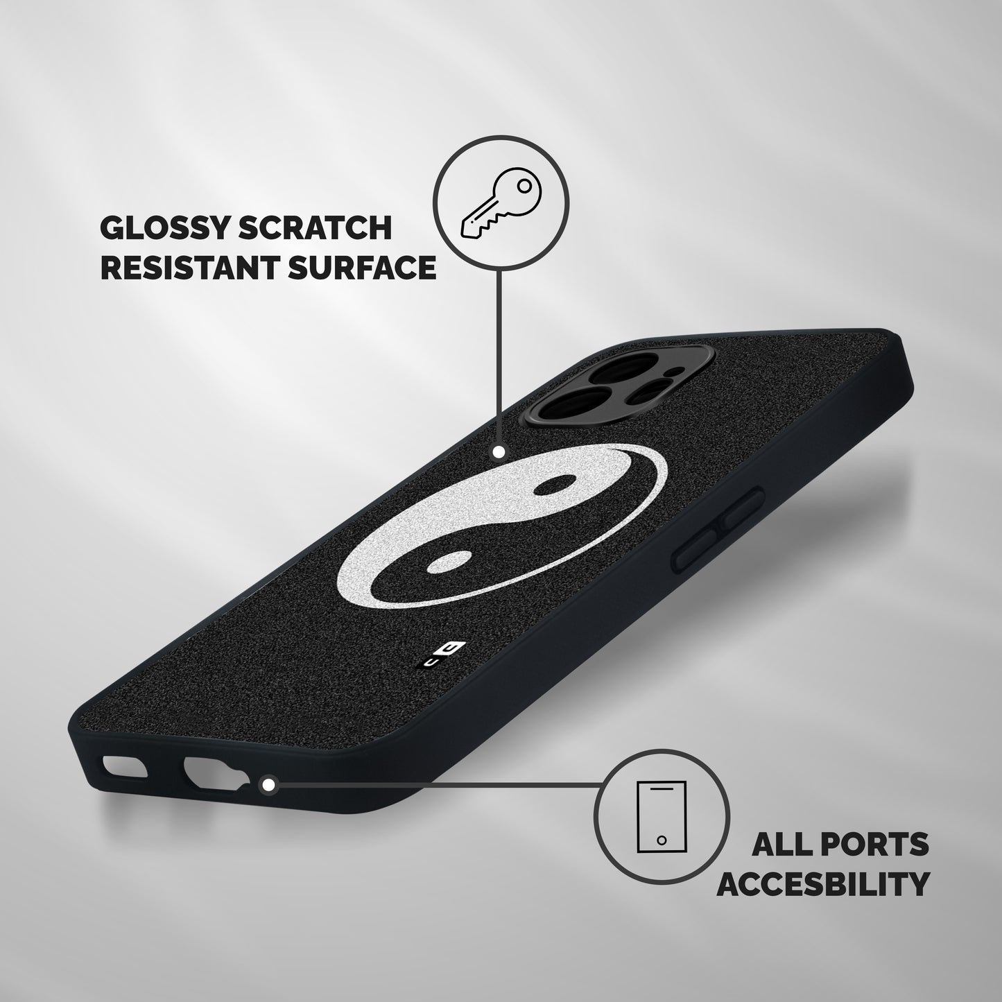 Peace Disorted Shockproof Hybrid Protection (Metal + TPU) Back Case Cover