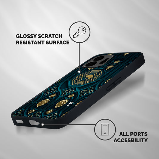 Peace Web Design Shockproof Hybrid Protection (Metal + TPU) Back Case Cover