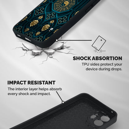 Peace Web Design Shockproof Hybrid Protection (Metal + TPU) Back Case Cover