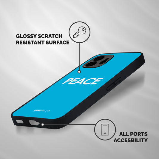 Peace Shockproof Hybrid Protection (Metal + TPU) Back Case Cover