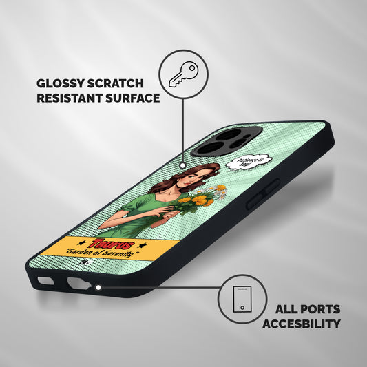 Peaceful Taurus Shockproof Hybrid Protection (Metal + TPU) Back Case Cover