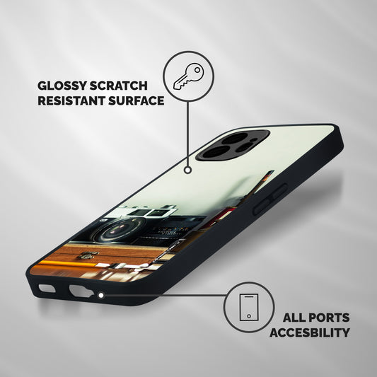 Photographer Desk Shockproof Hybrid Protection (Metal + TPU) Back Case Cover