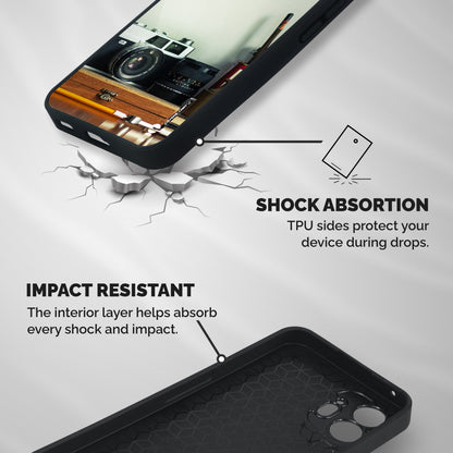 Photographer Desk Shockproof Hybrid Protection (Metal + TPU) Back Case Cover
